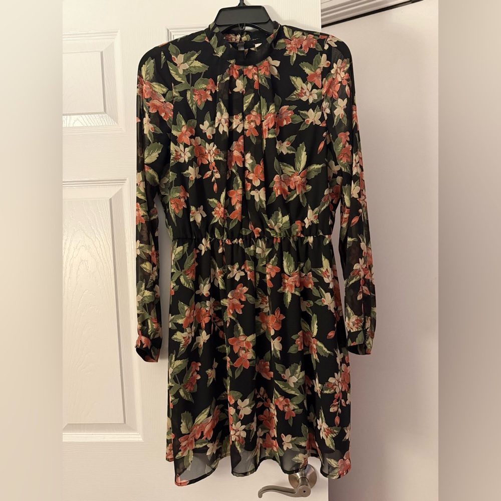 Floral Long Sleeve Dress